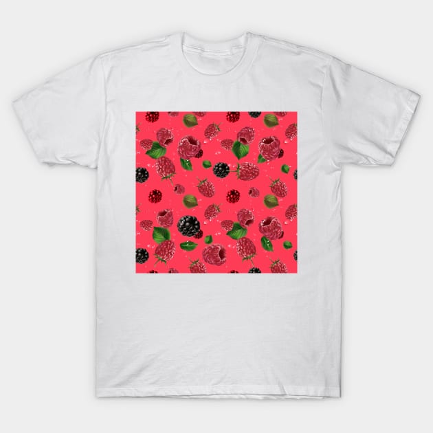 Berries Pattern 2 T-Shirt by B&K